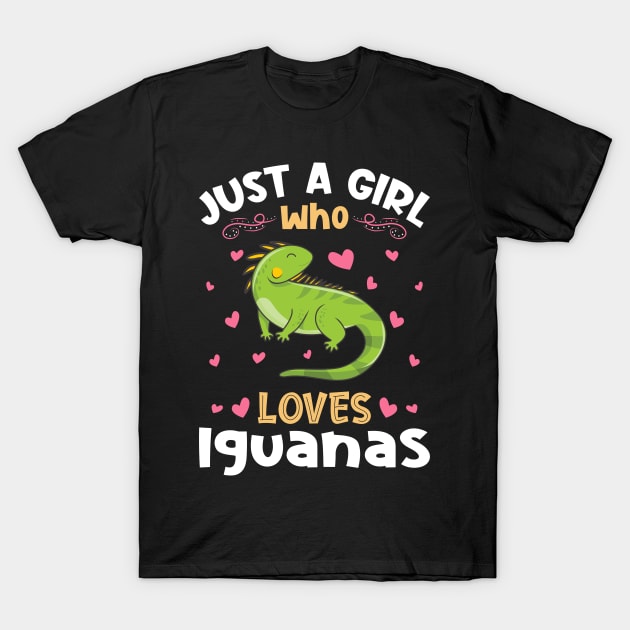 Just a Girl who loves Iguanas T-Shirt by aneisha